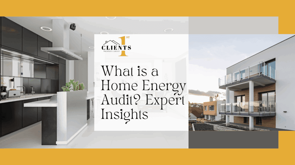 Modern kitchen in a sleek residential building illustrating energy efficiency insights from Clients 1st Property Group.