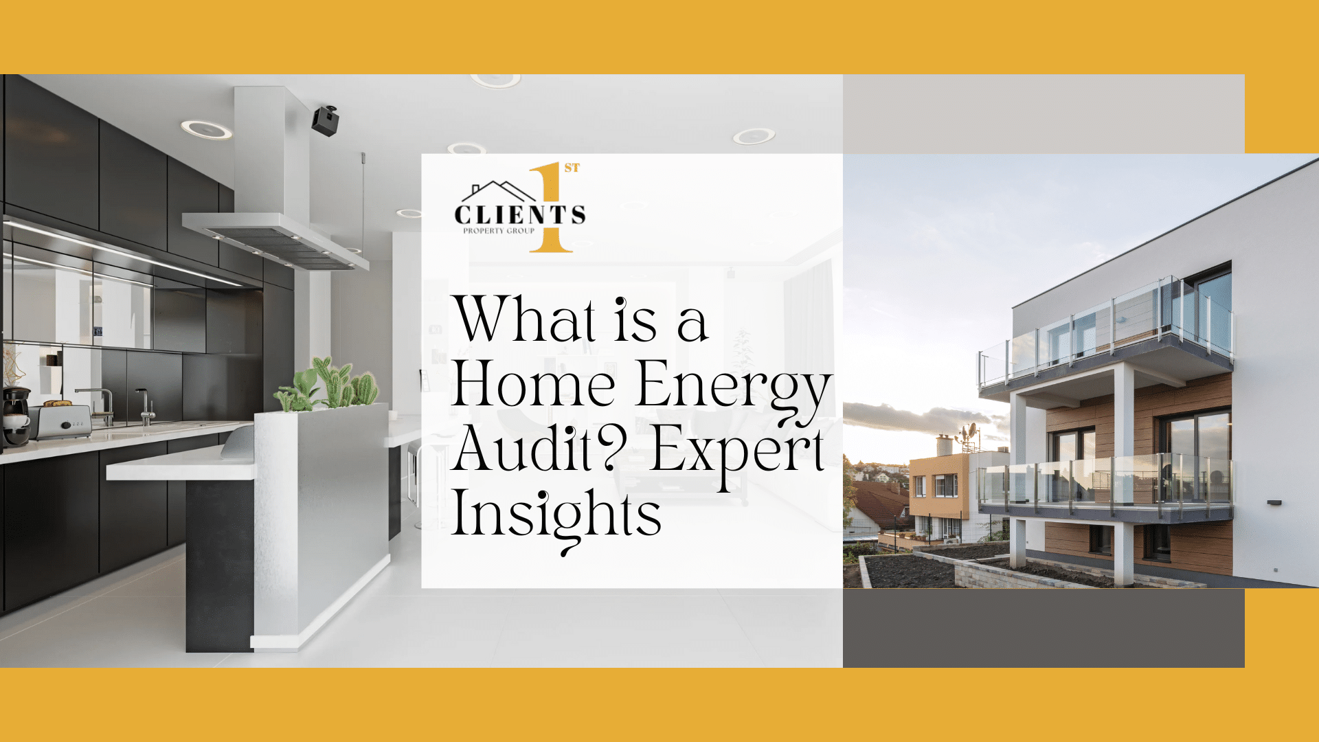 Modern energy-efficient home interior with sleek kitchen appliances and large windows by Clients1st Property Group.