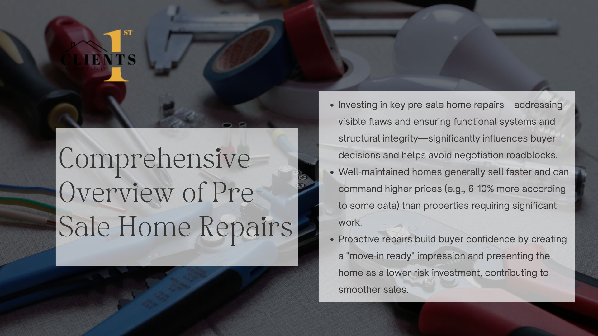 preparing a property for sale requires strategic planning to maximize its value