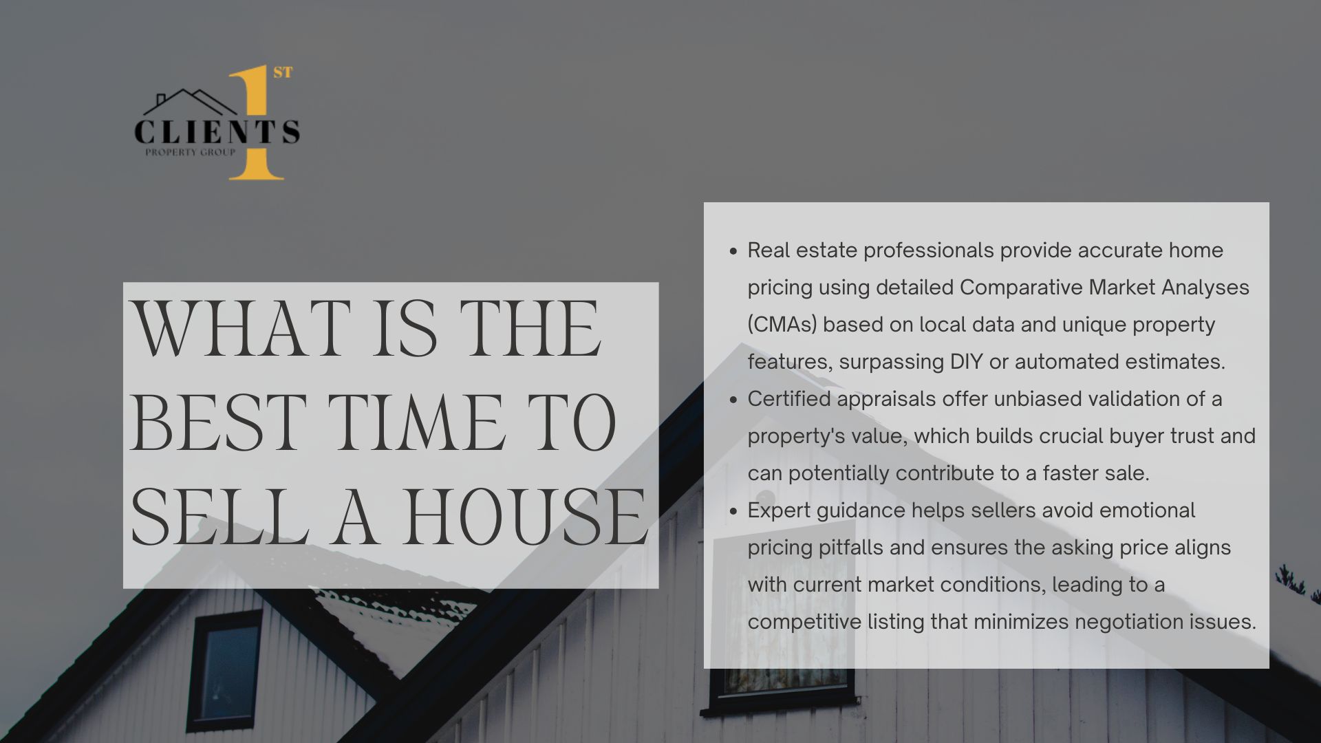 timing plays a pivotal role in maximizing profits and minimizing stress during home sales