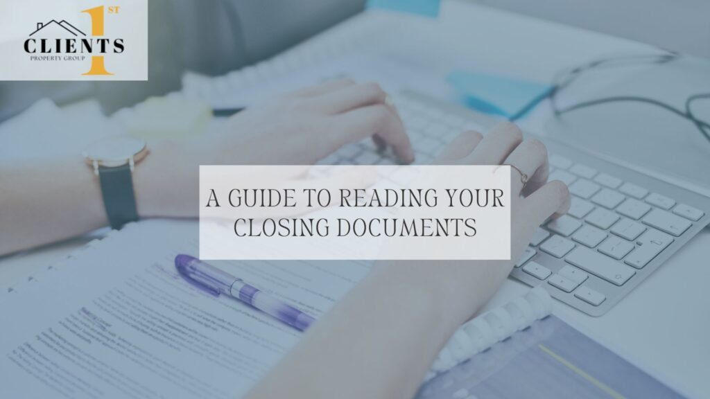 a guide to reading your closing documents in charlotte, nc, clients 1st property group0048